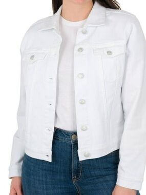 Member’s Mark Classic White Denim Jean Jacket Size 10/12